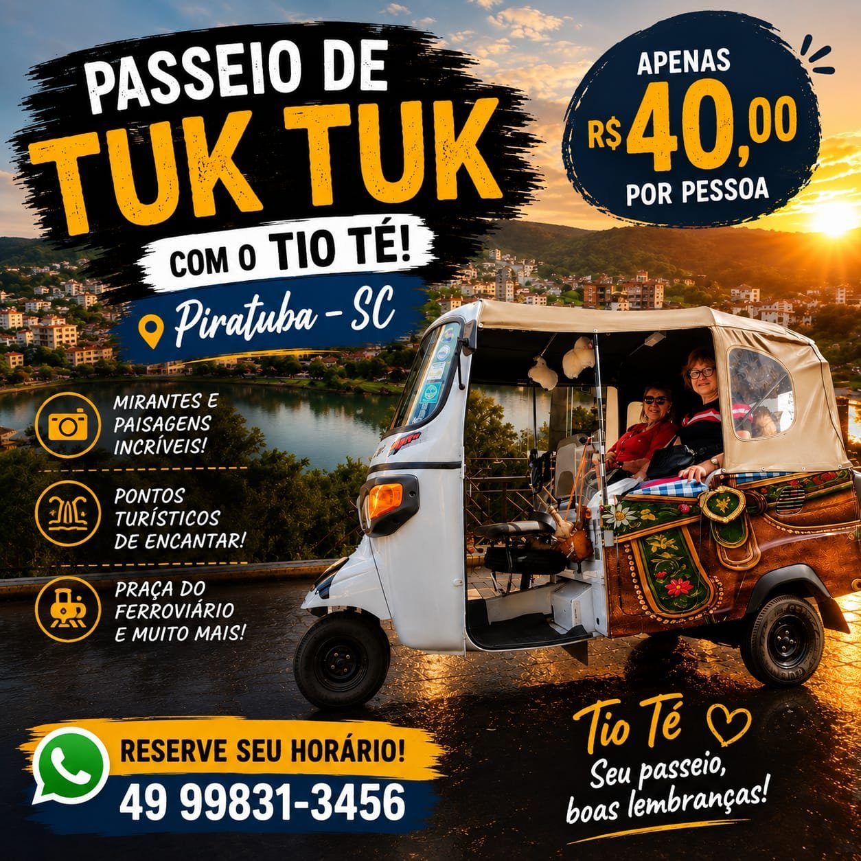 Passeio de Tuk Tuk